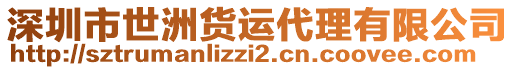 深圳市世洲貨運代理有限公司