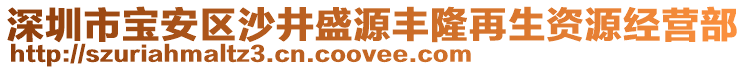 深圳市寶安區(qū)沙井盛源豐隆再生資源經(jīng)營部