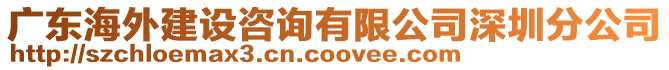 廣東海外建設咨詢有限公司深圳分公司