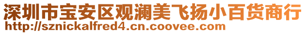 深圳市寶安區觀瀾美飛揚小百貨商行