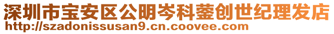 深圳市寶安區公明岑科鎣創世紀理發店