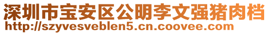 深圳市寶安區(qū)公明李文強豬肉檔