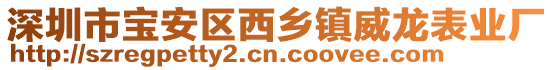 深圳市寶安區(qū)西鄉(xiāng)鎮(zhèn)威龍表業(yè)廠