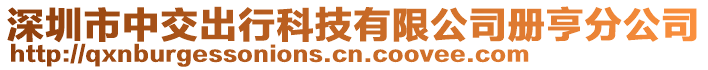 深圳市中交出行科技有限公司册亨分公司