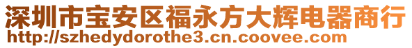 深圳市寶安區(qū)福永方大輝電器商行