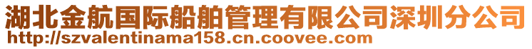 湖北金航國際船舶管理有限公司深圳分公司