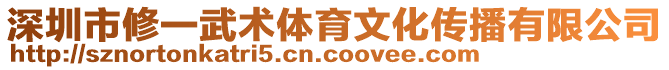 深圳市修一武術(shù)體育文化傳播有限公司