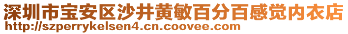 深圳市寶安區(qū)沙井黃敏百分百感覺(jué)內(nèi)衣店