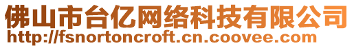 佛山市臺億網(wǎng)絡(luò)科技有限公司