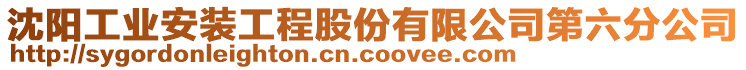 沈陽(yáng)工業(yè)安裝工程股份有限公司第六分公司