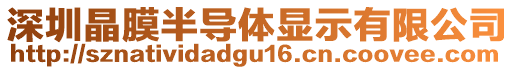 深圳晶膜半導(dǎo)體顯示有限公司