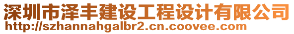 深圳市澤豐建設工程設計有限公司