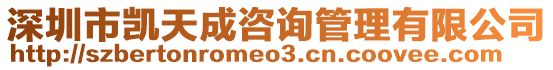 深圳市凱天成咨詢管理有限公司