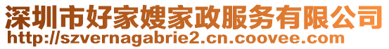 深圳市好家嫂家政服務(wù)有限公司