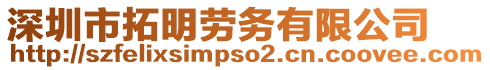 深圳市拓明勞務(wù)有限公司