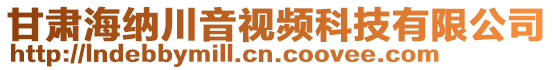 甘肅海納川音視頻科技有限公司