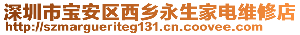 深圳市寶安區(qū)西鄉(xiāng)永生家電維修店