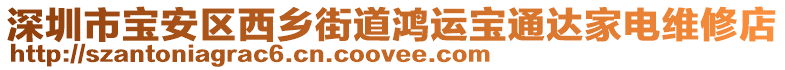 深圳市寶安區(qū)西鄉(xiāng)街道鴻運(yùn)寶通達(dá)家電維修店