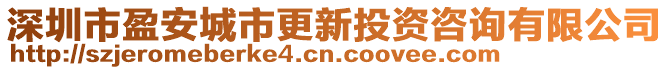 深圳市盈安城市更新投資咨詢有限公司