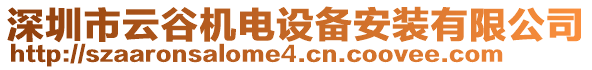 深圳市云谷機電設備安裝有限公司