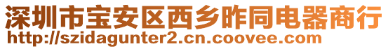 深圳市寶安區(qū)西鄉(xiāng)昨同電器商行