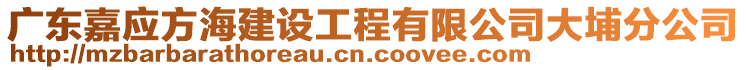 廣東嘉應方海建設工程有限公司大埔分公司