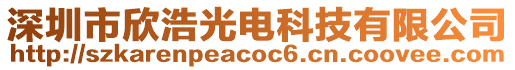 深圳市欣浩光電科技有限公司