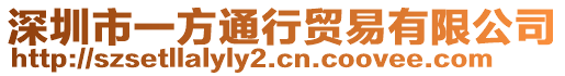 深圳市一方通行貿(mào)易有限公司