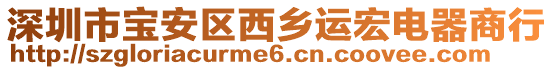 深圳市寶安區(qū)西鄉(xiāng)運(yùn)宏電器商行