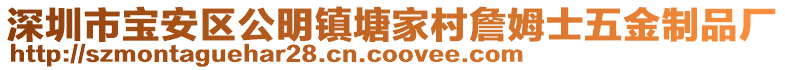深圳市寶安區(qū)公明鎮(zhèn)塘家村詹姆士五金制品廠
