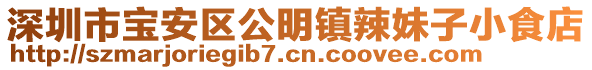 深圳市寶安區公明鎮辣妹子小食店