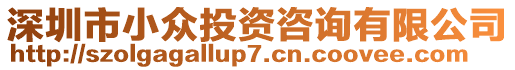 深圳市小眾投資咨詢有限公司