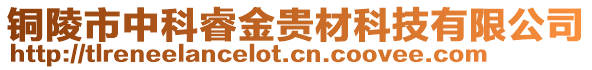 銅陵市中科睿金貴材科技有限公司