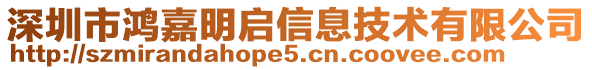 深圳市鴻嘉明啟信息技術(shù)有限公司