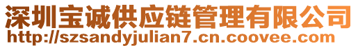 深圳寶誠供應鏈管理有限公司