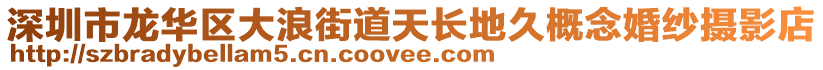 深圳市龍華區(qū)大浪街道天長地久概念婚紗攝影店