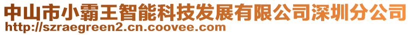 中山市小霸王智能科技發(fā)展有限公司深圳分公司