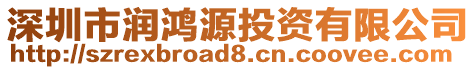 深圳市潤鴻源投資有限公司