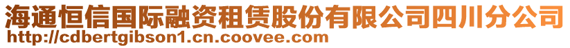 海通恒信國(guó)際融資租賃股份有限公司四川分公司
