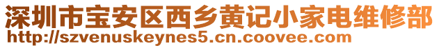 深圳市寶安區西鄉黃記小家電維修部