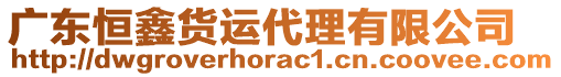 廣東恒鑫貨運(yùn)代理有限公司