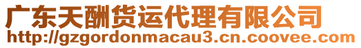 廣東天酬貨運(yùn)代理有限公司