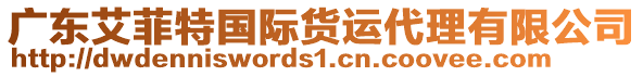 廣東艾菲特國際貨運(yùn)代理有限公司