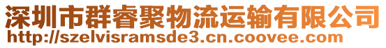 深圳市群睿聚物流運輸有限公司