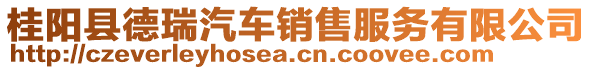 桂陽縣德瑞汽車銷售服務(wù)有限公司