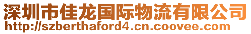 深圳市佳龍國際物流有限公司