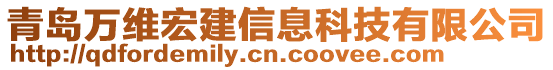 青島萬維宏建信息科技有限公司