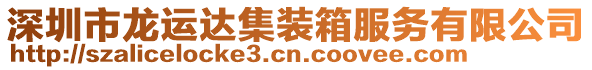 深圳市龍運(yùn)達(dá)集裝箱服務(wù)有限公司