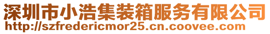 深圳市小浩集裝箱服務(wù)有限公司