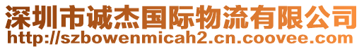 深圳市誠(chéng)杰國(guó)際物流有限公司